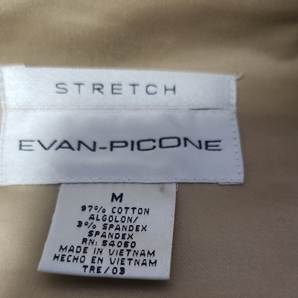 Evan Picone Tan Utility Jacket with Belted Waist - Picture 2 of 3